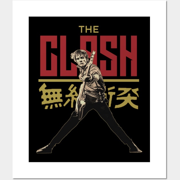 Retro Japan The Clash Wall Art by RIDER_WARRIOR